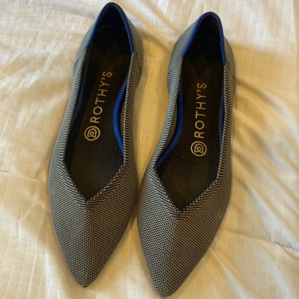 Rothys - Gray points size 8